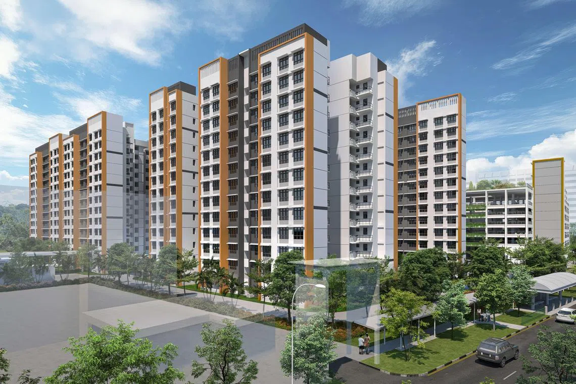 武吉班让Bangkit Breeze项目将包括643个单位，等候期约为35个月。（建屋发展局提供）