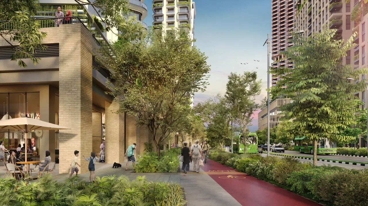 杜佛—麦威将发展为全新邻里区，让更多在纬壹工作的人就近安家。（市区重建局构想图）