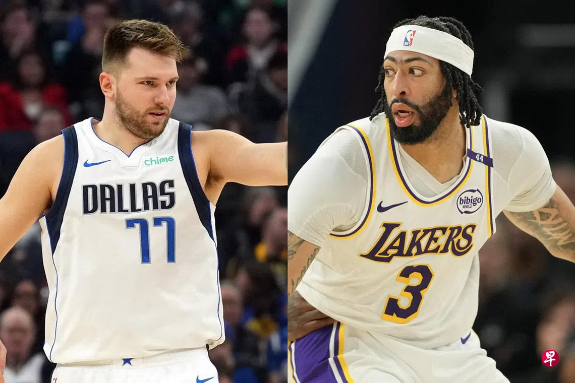 NBA宣布重磅交易小牛东契奇湖人戴维斯互换东家| 联合早报