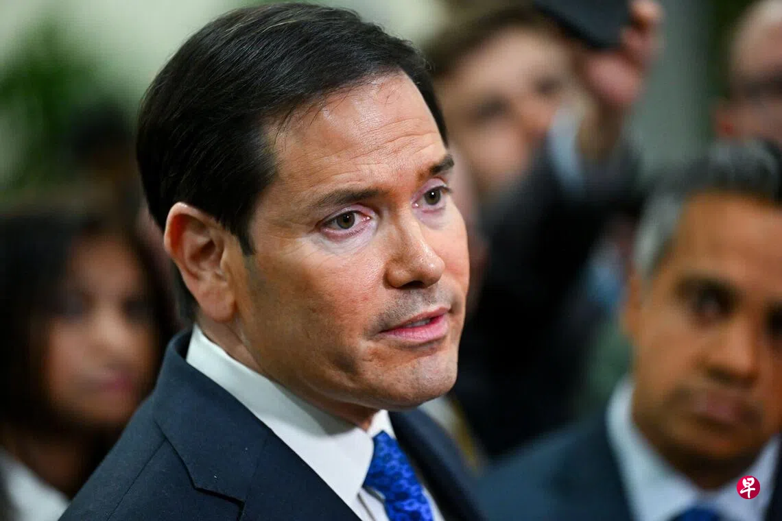 美国国务卿鲁比奥据报将随总统特朗普在本月底访华。 （彭博社）