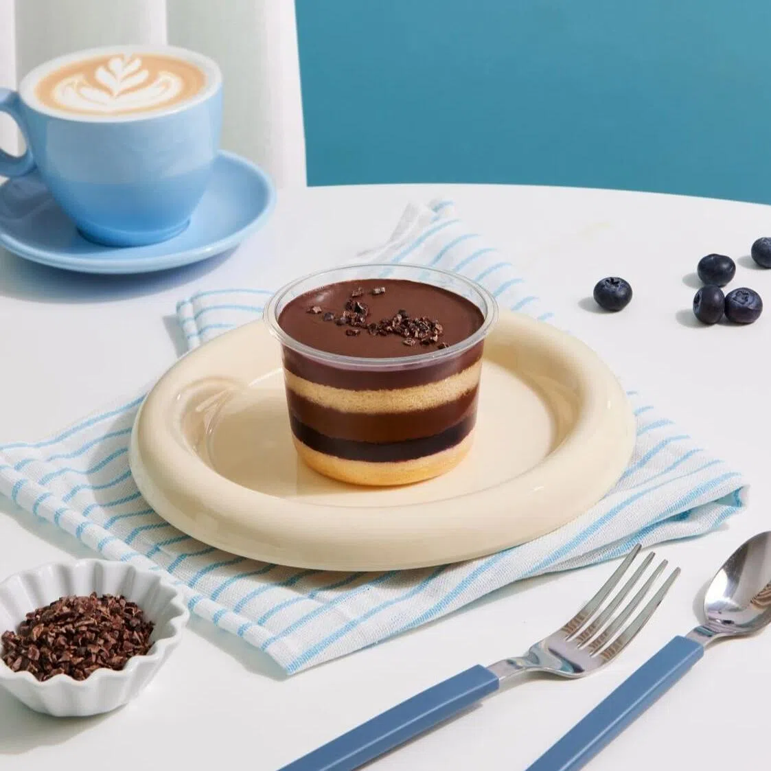 Paran Label的蓝莓黑巧克力蛋糕，具果香味。（餐馆提供）