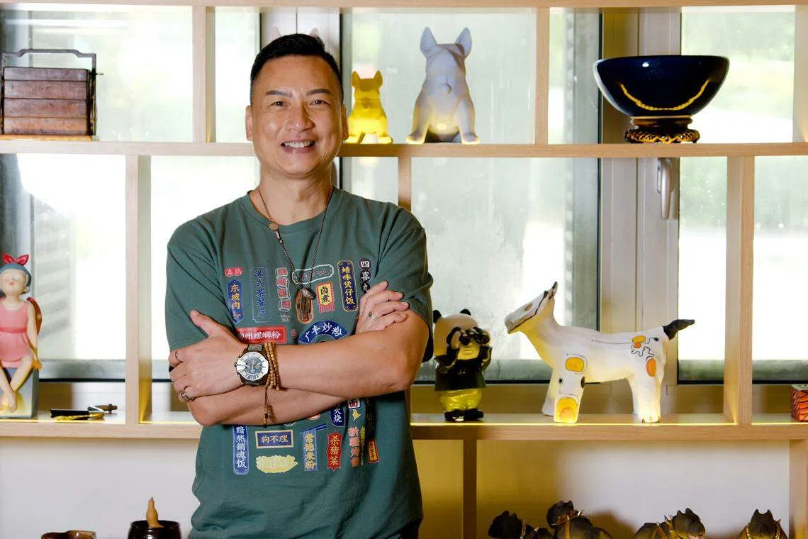 香港名厨余健志是新加坡餐馆囍宴创办人之一。（曾坤顺摄）