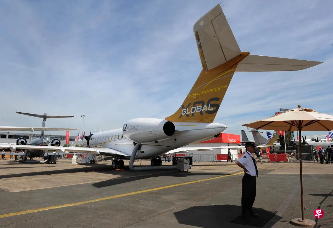 “庞巴迪环球快线”是庞巴迪宇航公司生产的大型远程商务喷射机。 （彭博社）