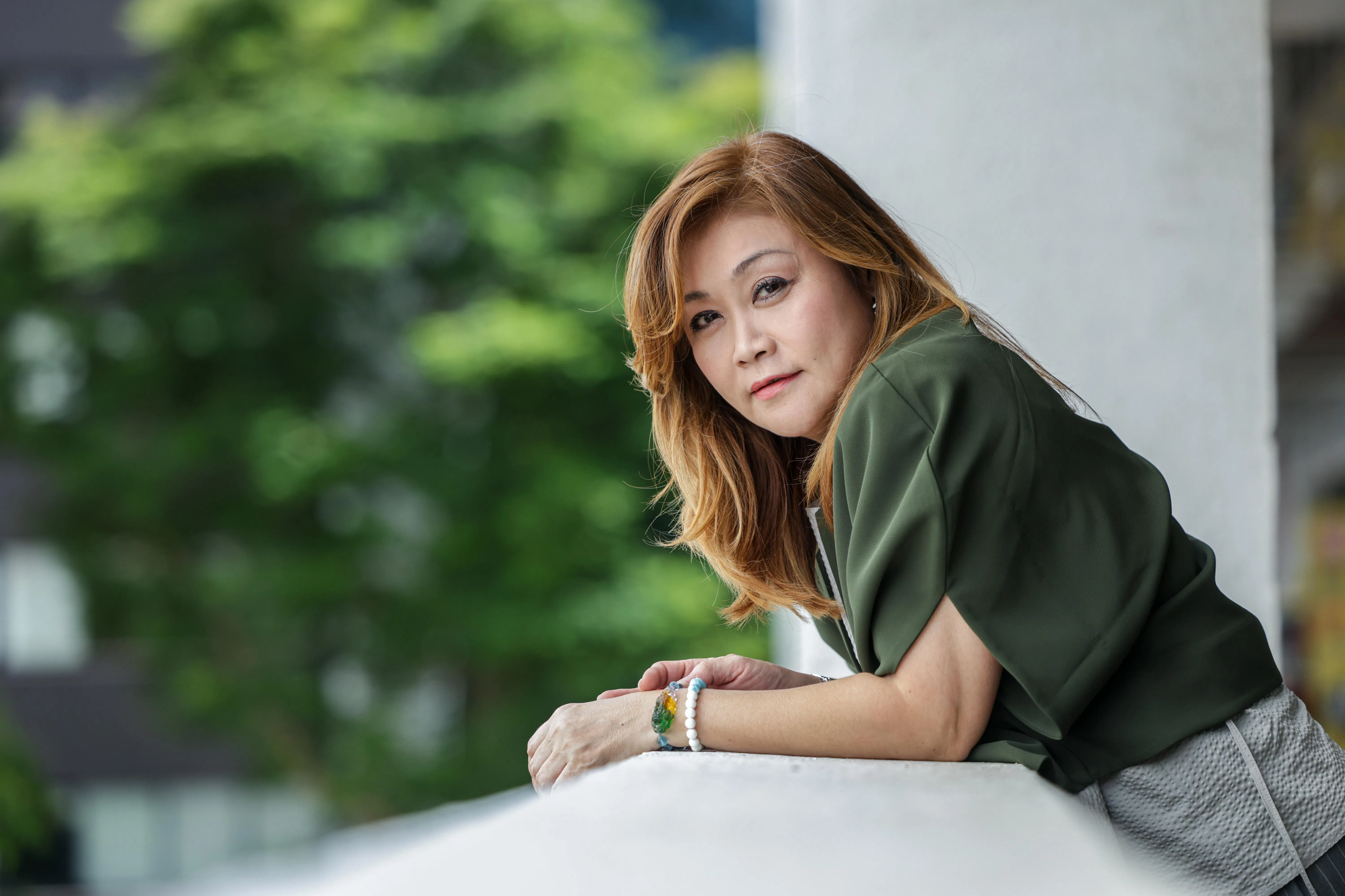 杨莉冰认为主持座谈类节目关键在于心态，真实面对，问心无愧就好。（叶振忠摄）