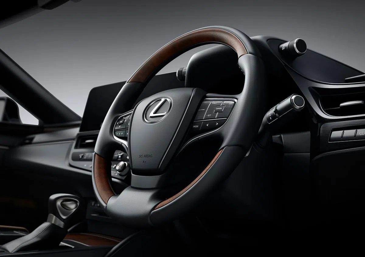 ES车型的多媒体系统提升为触摸屏，并整合驾驶盘周围的开关。