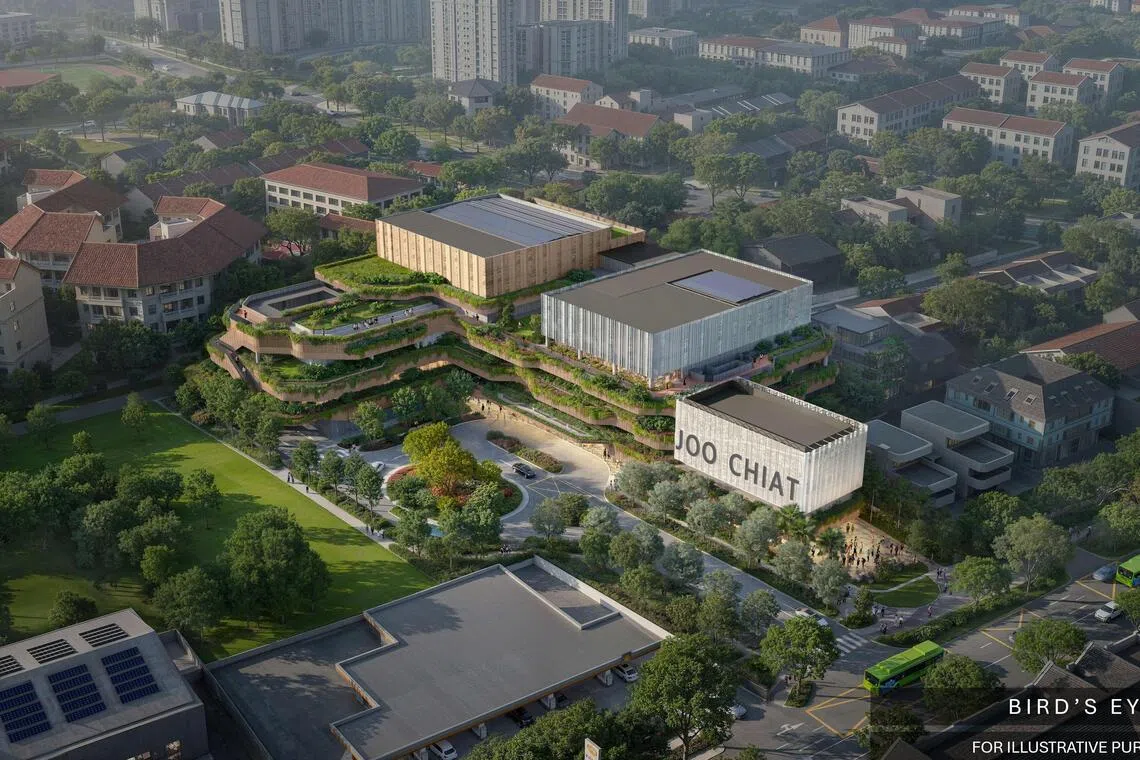四层楼高的全新民众俱乐部，占地面积约8000平方米，预计2027年上半年动工，2030年下半年落成启用。（新加坡土地管理局和人民协会构想图）
