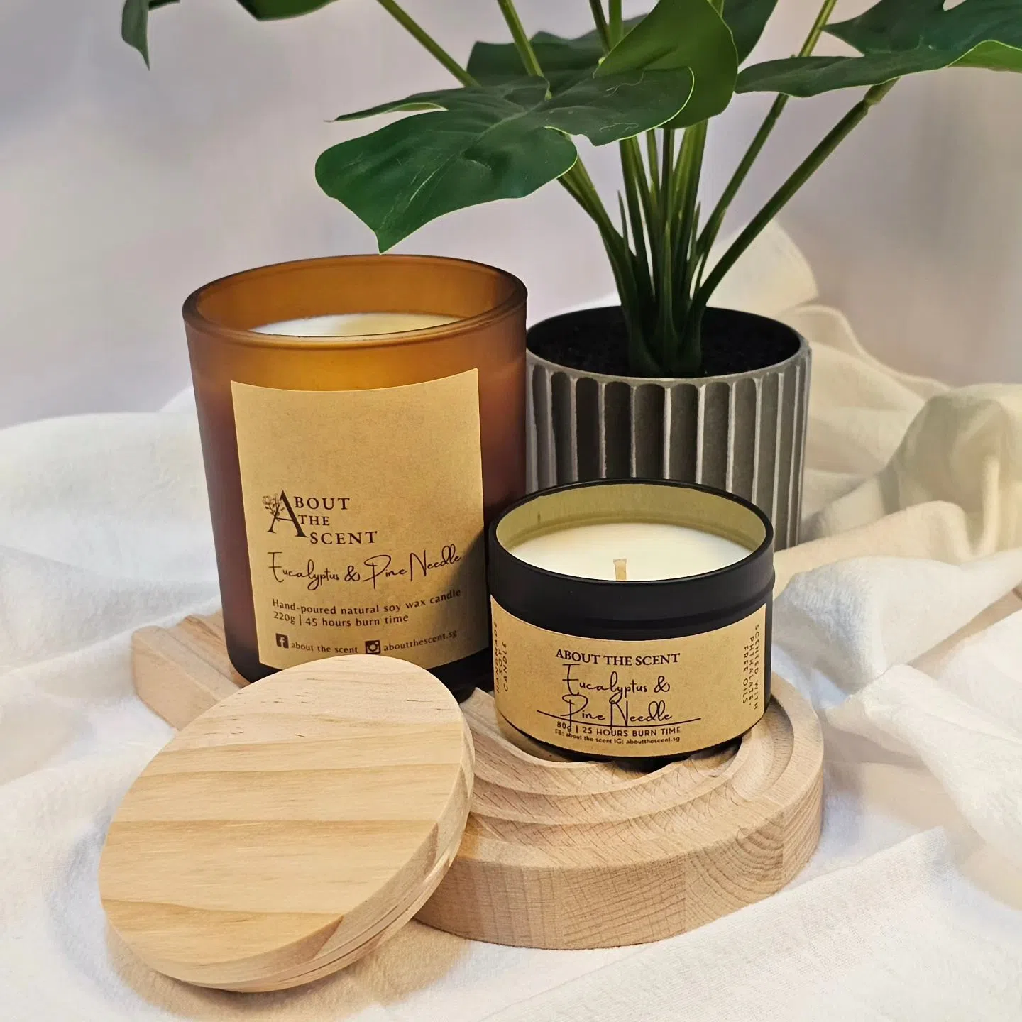 本地手工香氛品牌About the Scent的蜡烛，香气细腻有层次感。（取自官网）