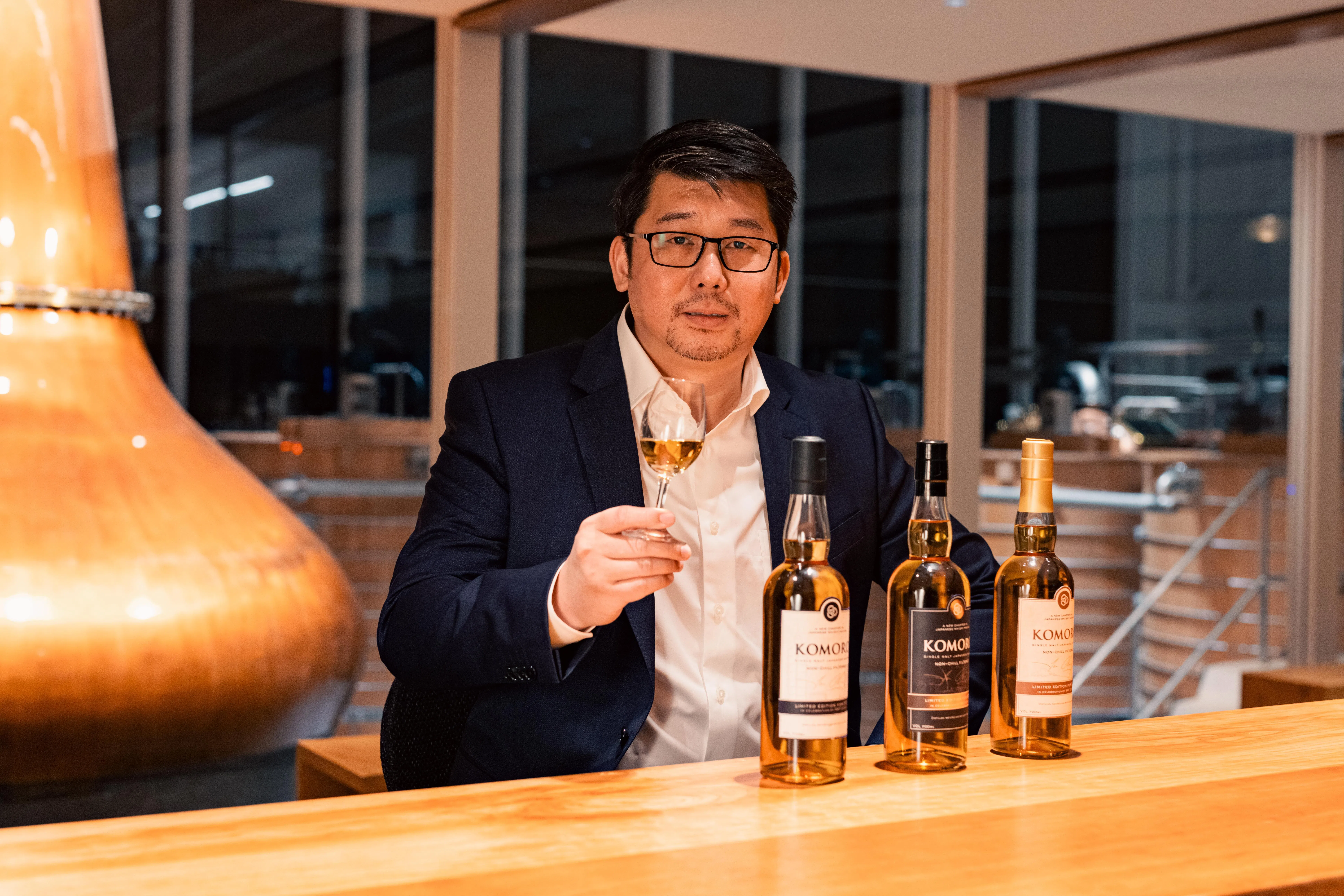 小诸蒸馏所首席酿酒师张郁岚。（受访者提供）