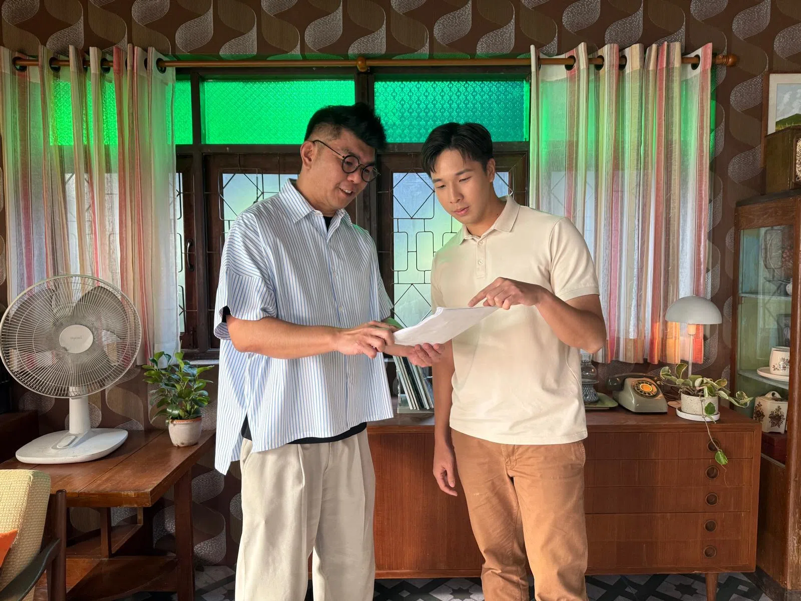 陈子谦（左）和蔡程俊（右）首次合作。（陈子谦提供）