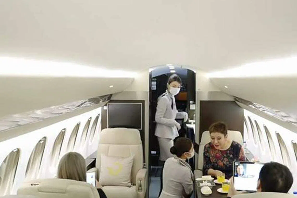 飞机内部。（互联网）