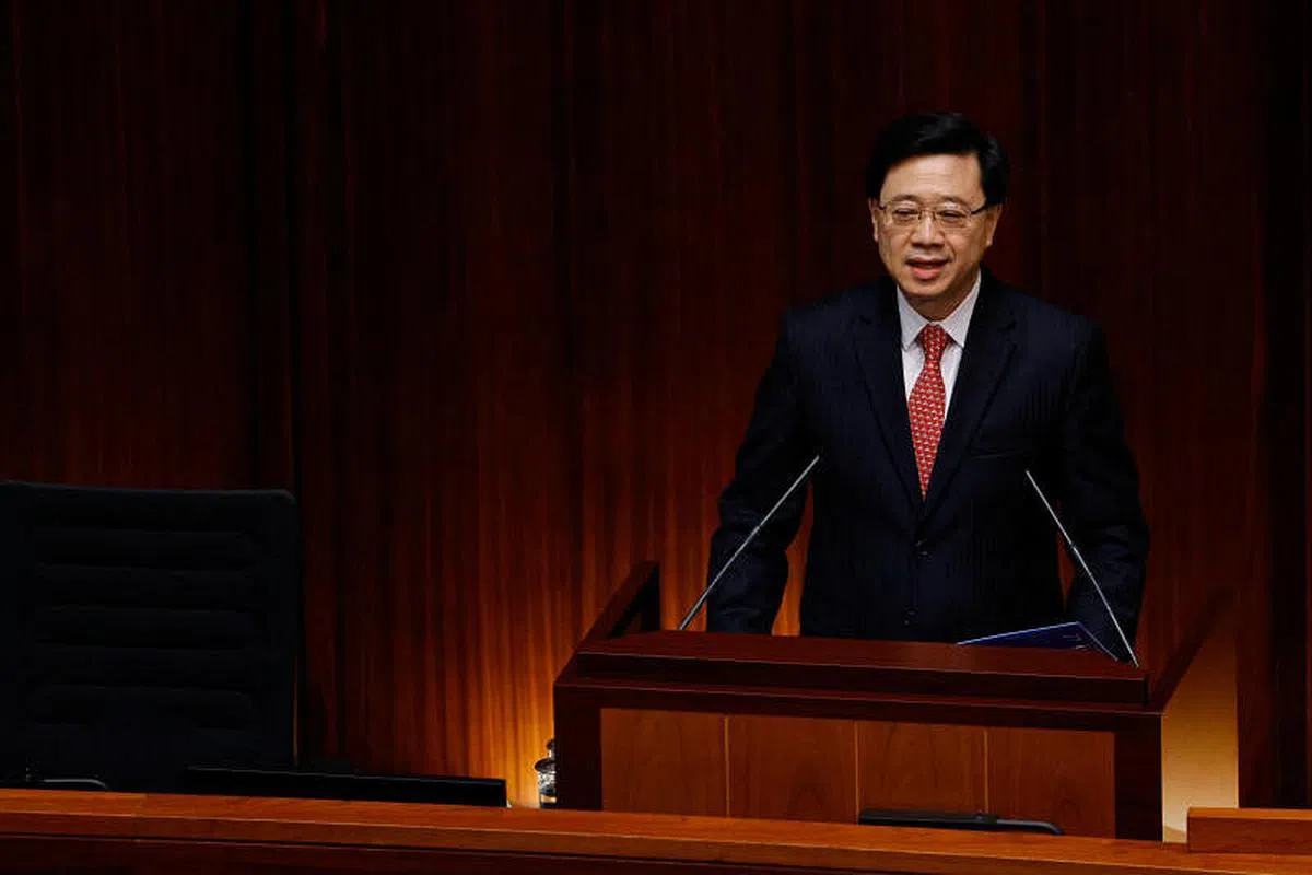 香港特首李家超10月19日公布上任后首份施政报告。（路透社）