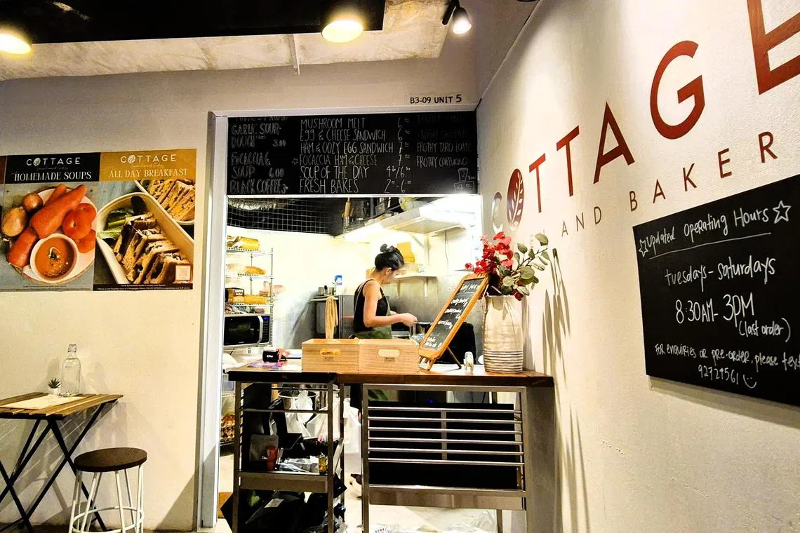 Cottage Kitchen & Bakery开在地下转角处，带来柳暗花明的惊喜。（陈爱薇摄）