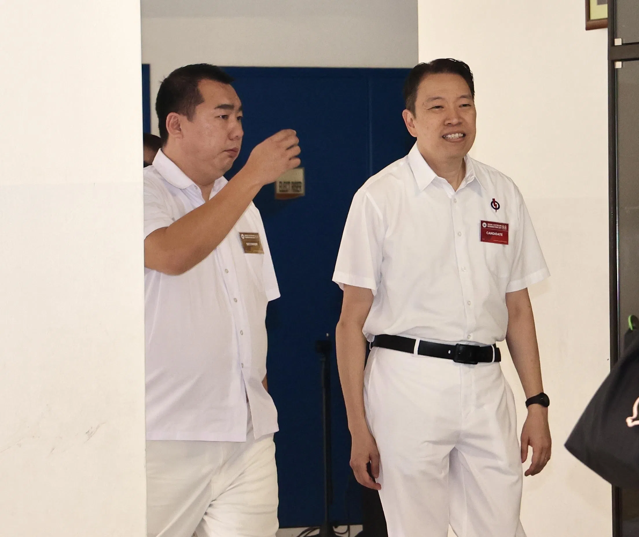 人民行动党的杨益财（右）再度竞逐拉丁马士单选区，他将对垒人民联盟的古玛，以及无党籍人士劳家强。（邬福梁摄）