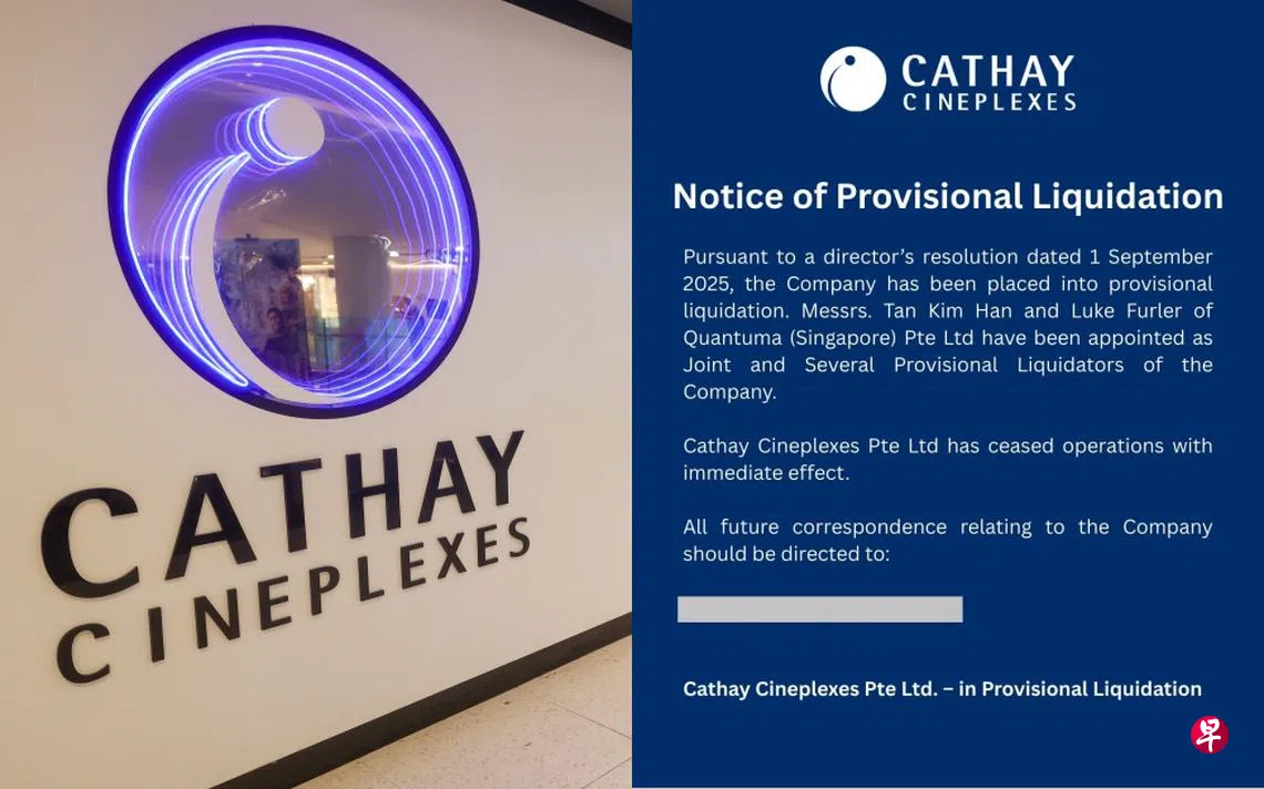 国泰影城即日起停业本地导演呼吁重塑观影价值| 联合早报