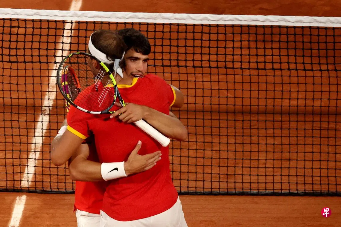 奥运会】纳达尔阿尔卡拉斯不敌美国组合止步网球男双八强| 联合早报