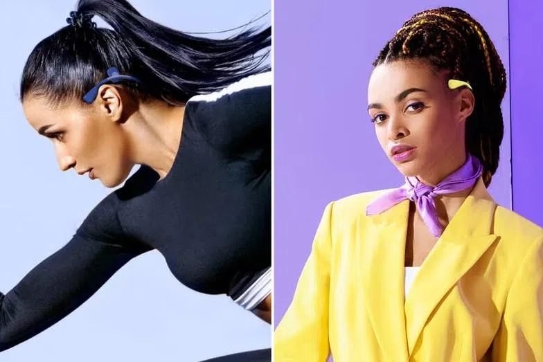 （概念图）骨传导类耳机不仅外观可以作为饰品，还能监测健康指数。（互联网）