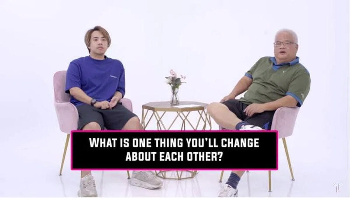 陈建豪和爸爸。（网络）