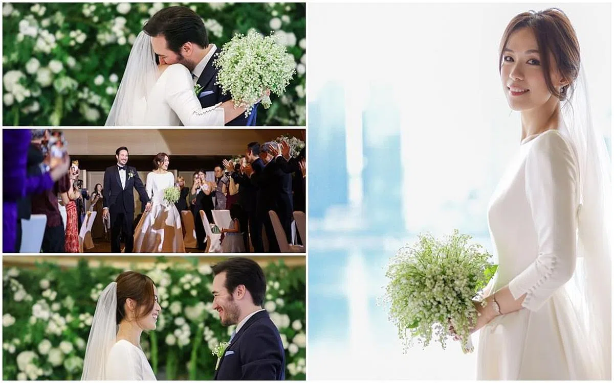 林慧玲形容婚礼是“完美的一天”。（林慧玲提供）