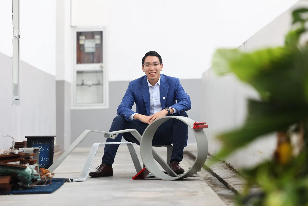 MLION的创始人梁稼乐说：“大企业喜欢体量大、对材料要求标准化的房地产项目，我们不去争。”（陈渊庄摄）