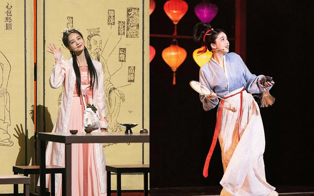 李一桐（左图）演绎张小娘子。李凯馨（右图）变身少女时期的李清照。（互联网）