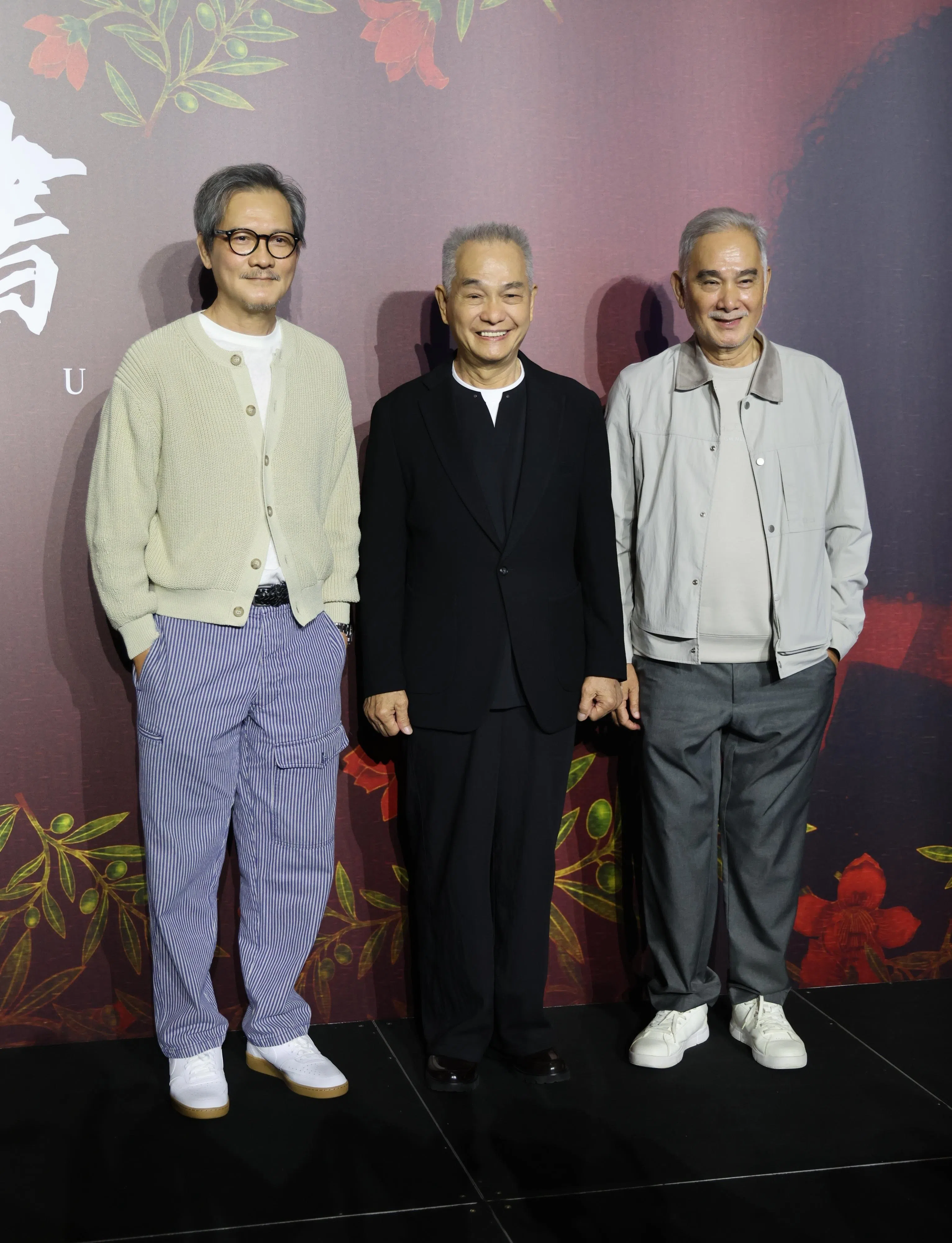 俞宏荣（左起）、刘谦益和朱厚任出席首映礼。（谢智扬摄）