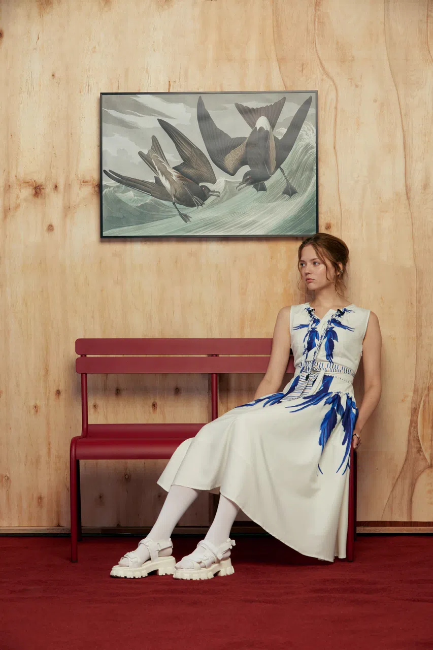 除了羽毛，陈思涵这个胶囊系列还受到韩国电影、日本动漫、日本当代艺术的影响。（Reckless Ericka提供）