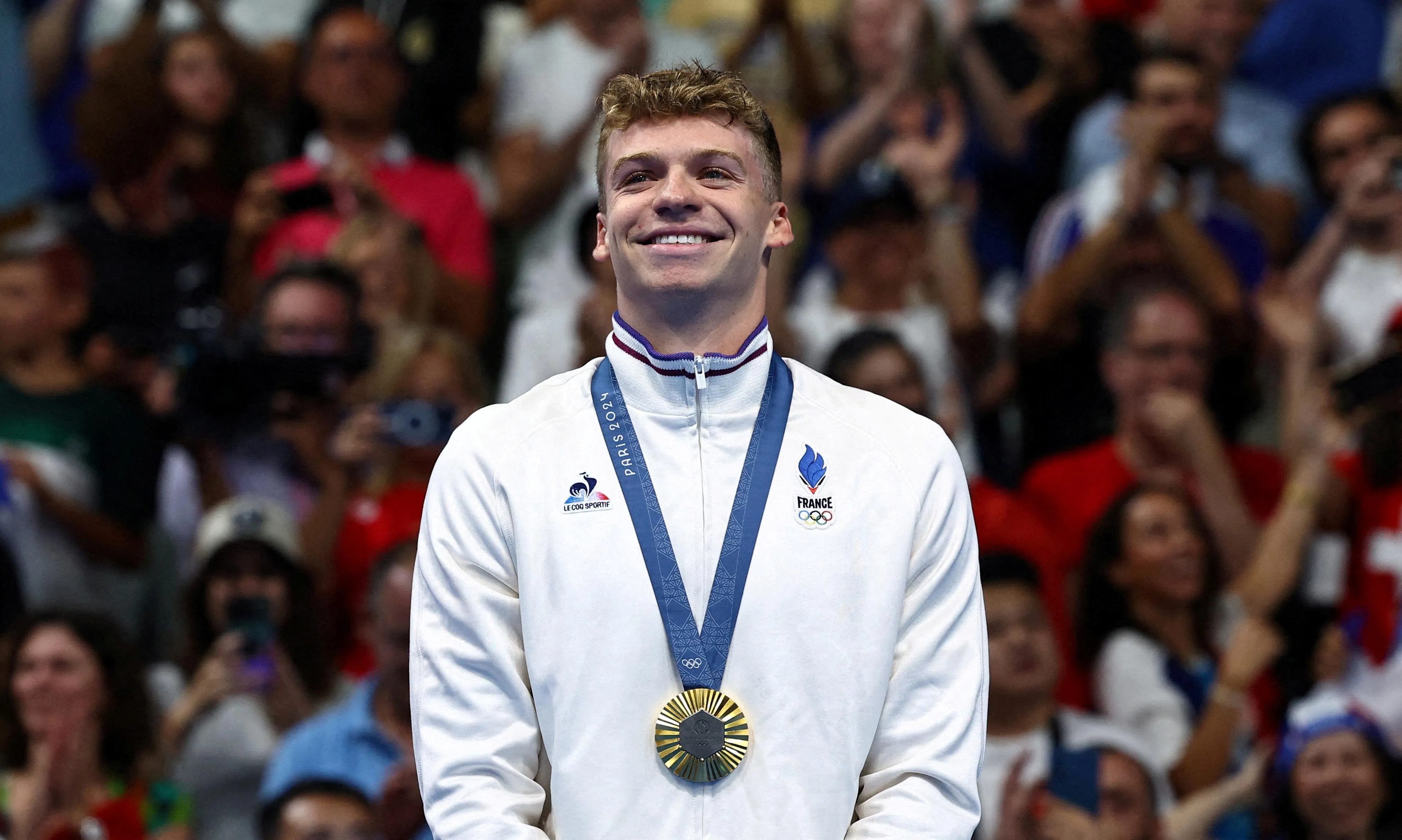 法国新星马尔尚独取四金，惊艳全场。（路透社）