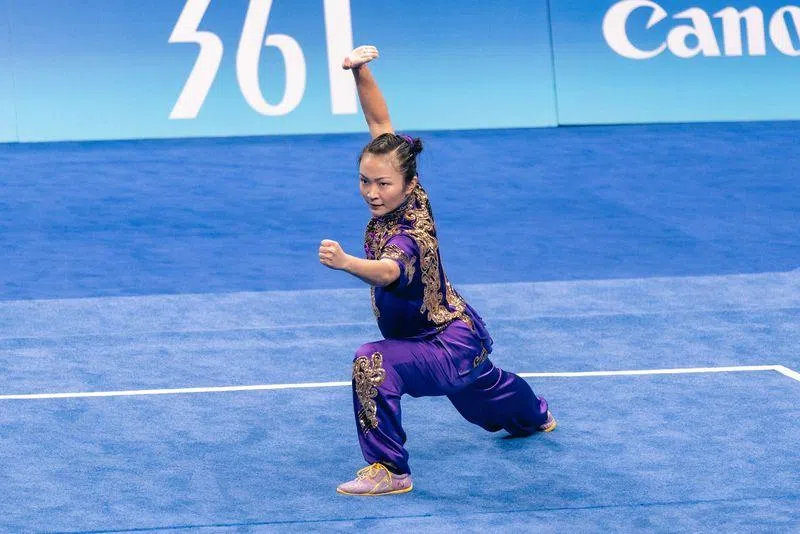 王瓅苓为新加坡取得杭州亚运会首枚奖牌。（新加坡全国奥理会提供）