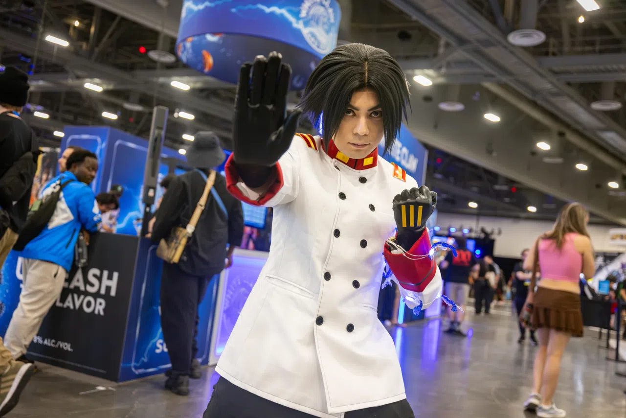 格斗游戏中的许多角色备受玩家喜爱，能展示热爱的Cosplay也成为比赛中不可缺少的一部分。（Evo赛事方提供）
