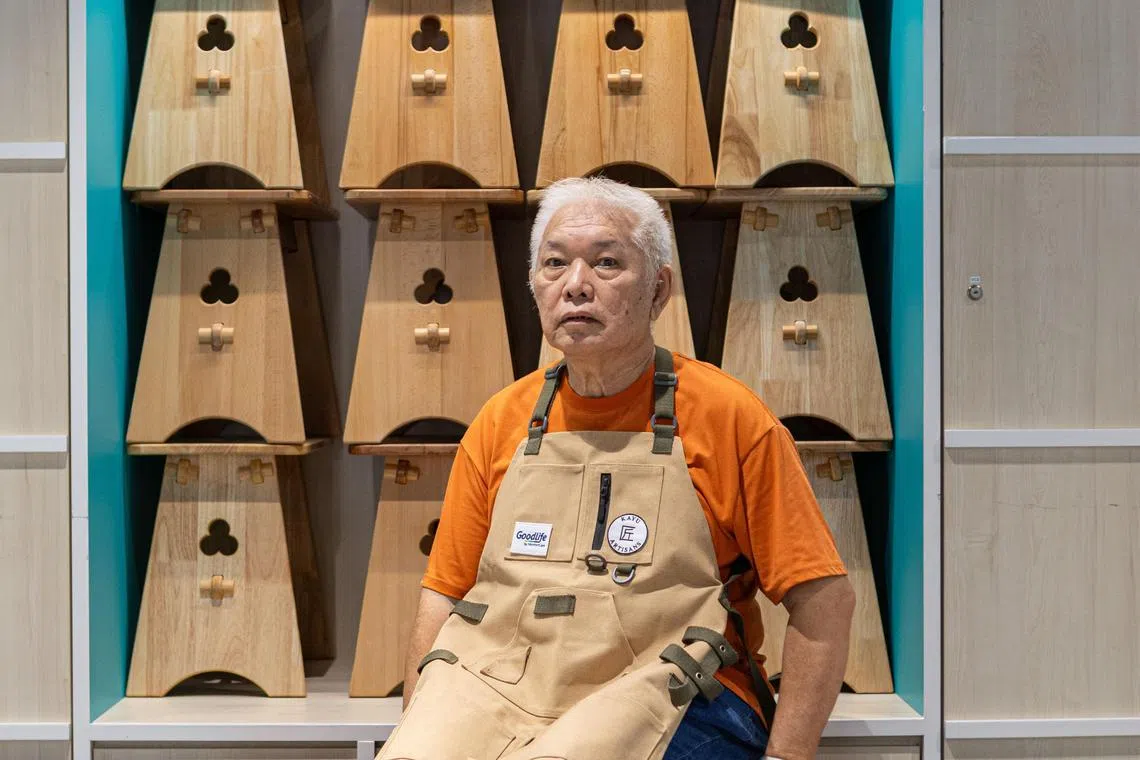 独居的赵存隆，一到日落时分，孤独感就会来袭。（特约骆辉煌摄）