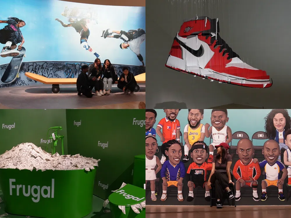 Sneakertopia的亮点包括JJ林俊杰的个人藏品。（王昀诗摄）