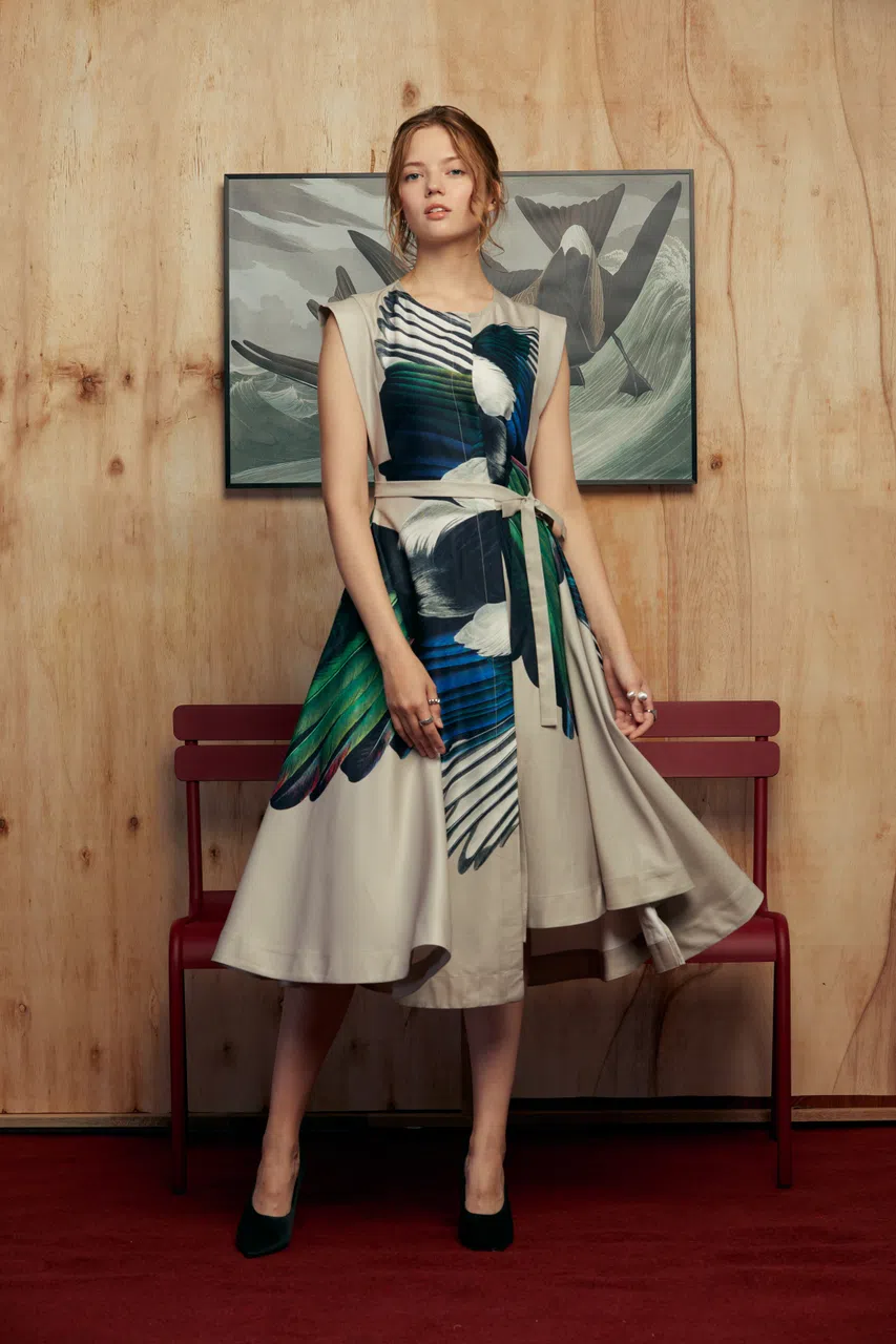 陈思涵使用翅膀来展现她寄予国家未来的希望。（Reckless Ericka提供）