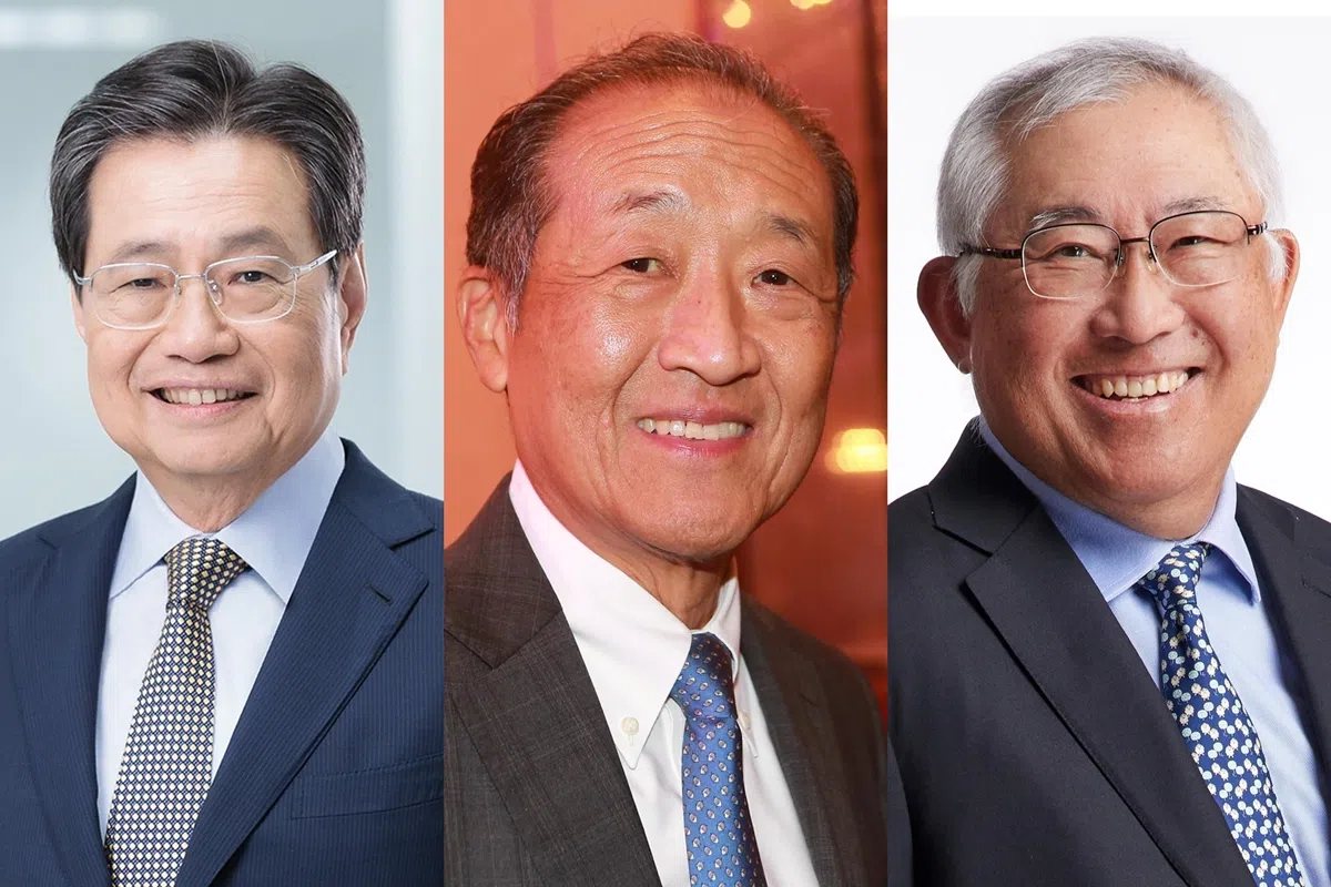 （左）淡马锡副主席郑维强将于6月30日卸任。（中）淡马锡董事李庆言将于6月30日卸任。（右）淡马锡董事陈育宠将于7月31日卸任。（档案照片）