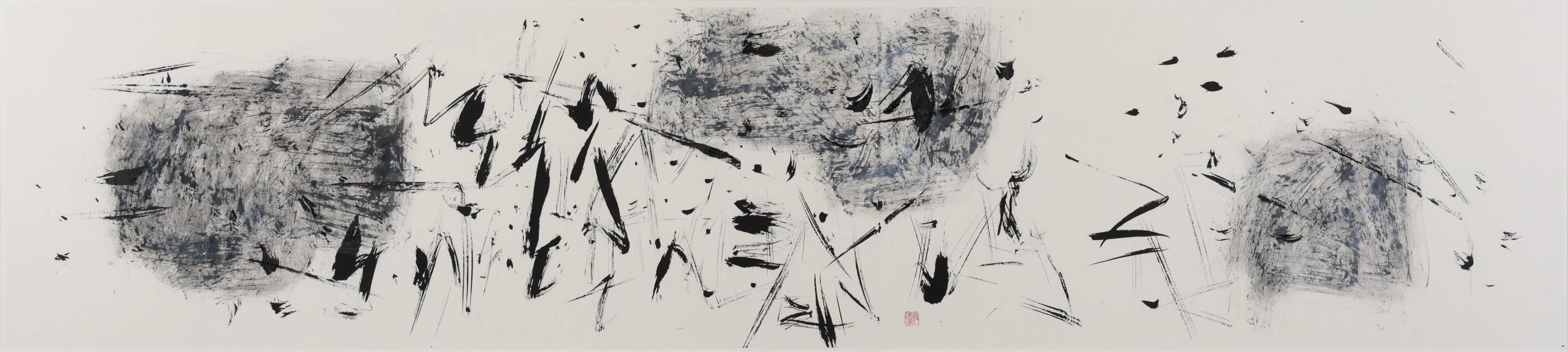 蔡逸溪《荷塘印象》动中有静。（藏家与蔡逸溪家属提供）