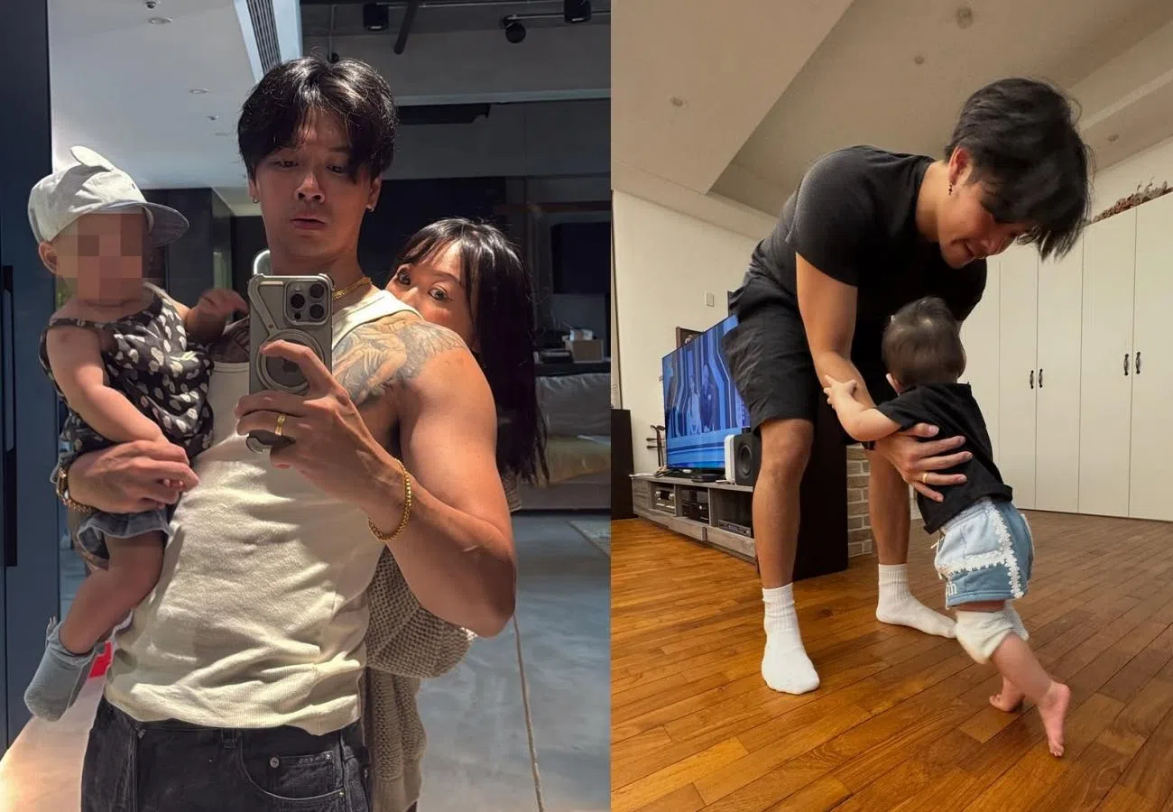 高尔宣乐当奶爸。（取自高尔宣IG）