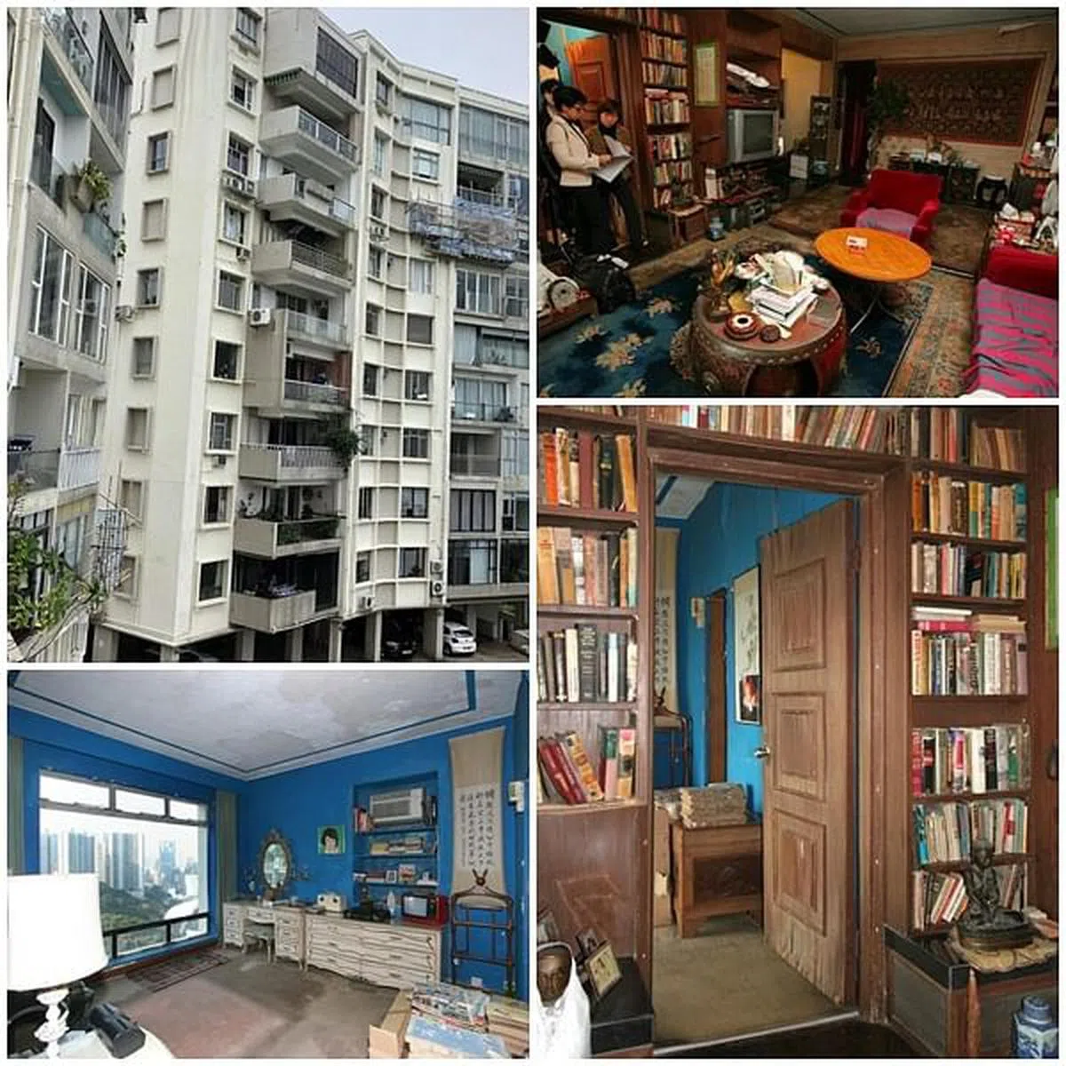 龙宗瀚和父母的故居内景。（互联网）