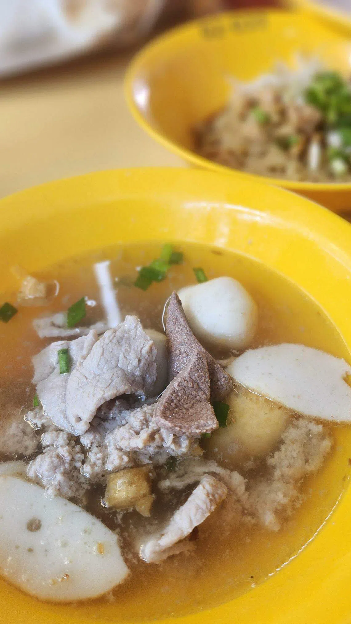 乌发肉脞面具有清淡又隽永的潮州特色。（陈爱薇摄）