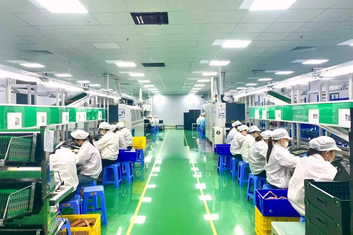 中国仪器仪表公司优利德在越南北宁的厂房，于2024年底投产。（受访者提供）