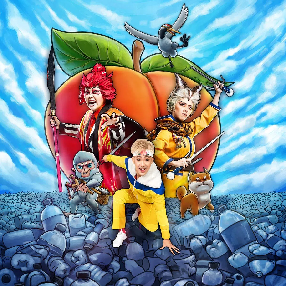 《桃太郎与超厉害巨桃》改编自桃太郎的传说。（主办单位提供照片）