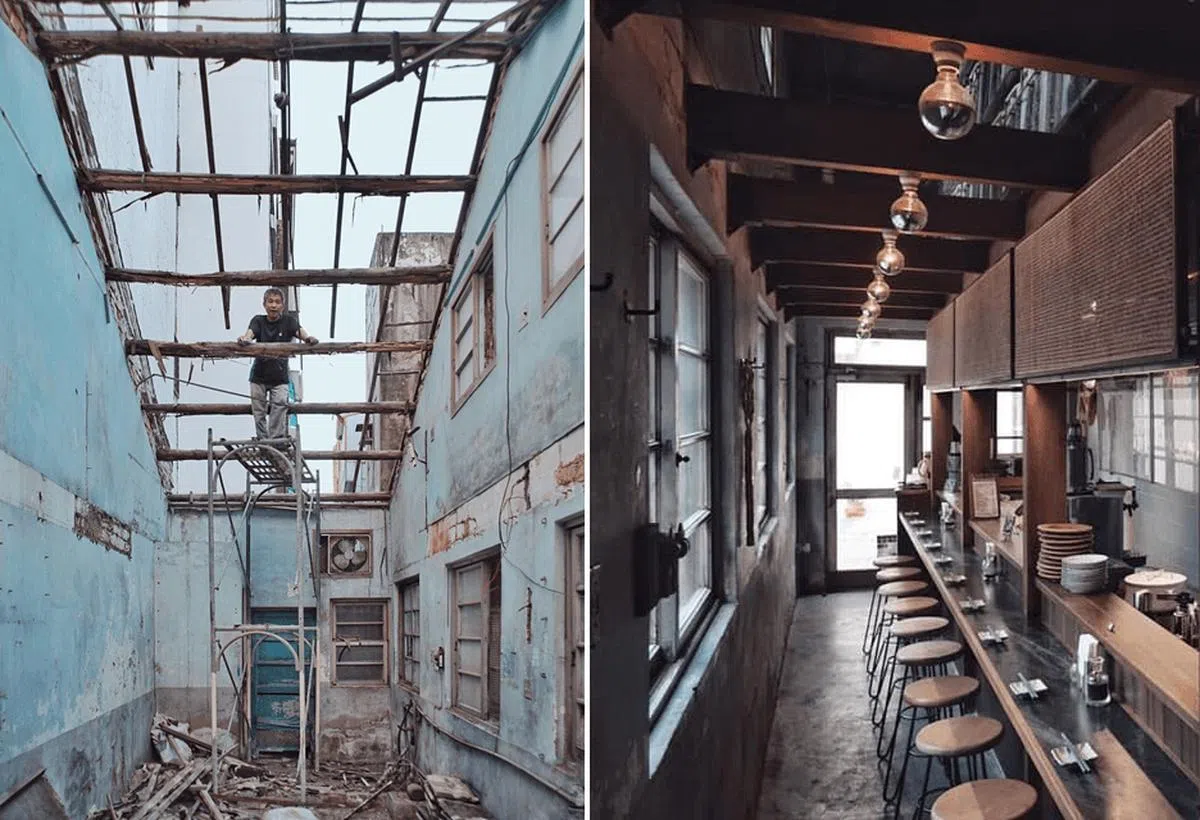 十平老屋整修前后大不同。（取自十平面簿）