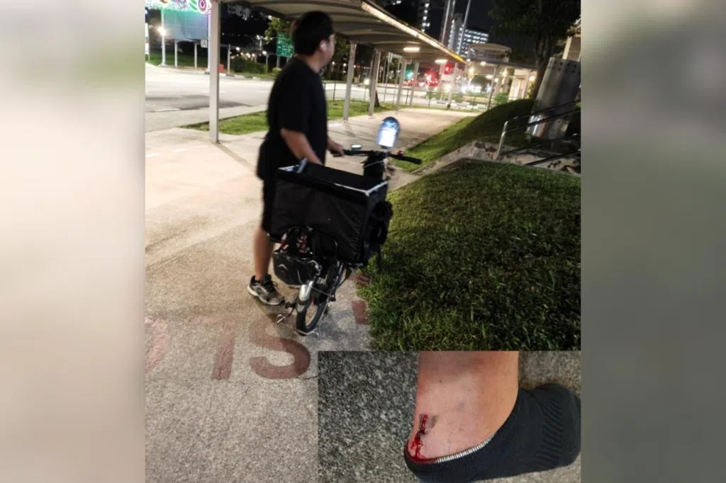 小心被跌 男子疑遭代步车撞伤入院送餐员被指态度恶劣还逃逸| 联合早报