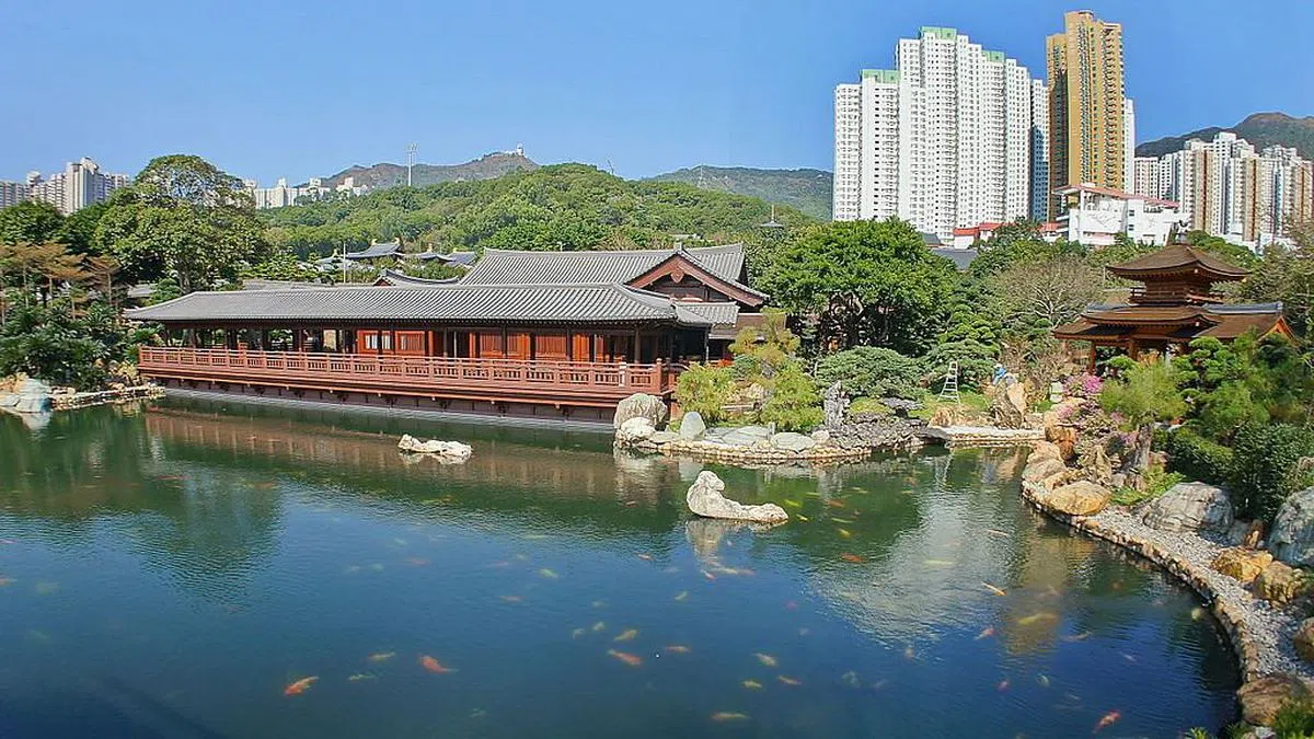 南莲园池依照唐代园林设计。（Malcolm Koo摄）