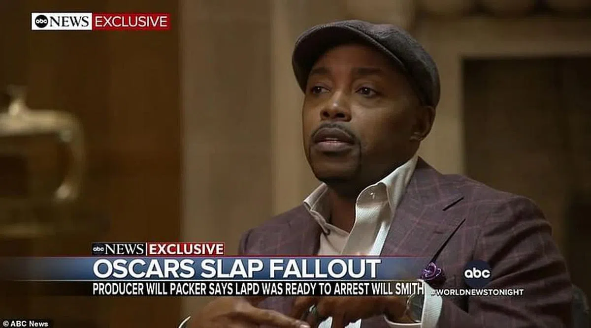 奥斯卡典礼制作人Will Packer上节目谈当天事发的经过。（互联网）