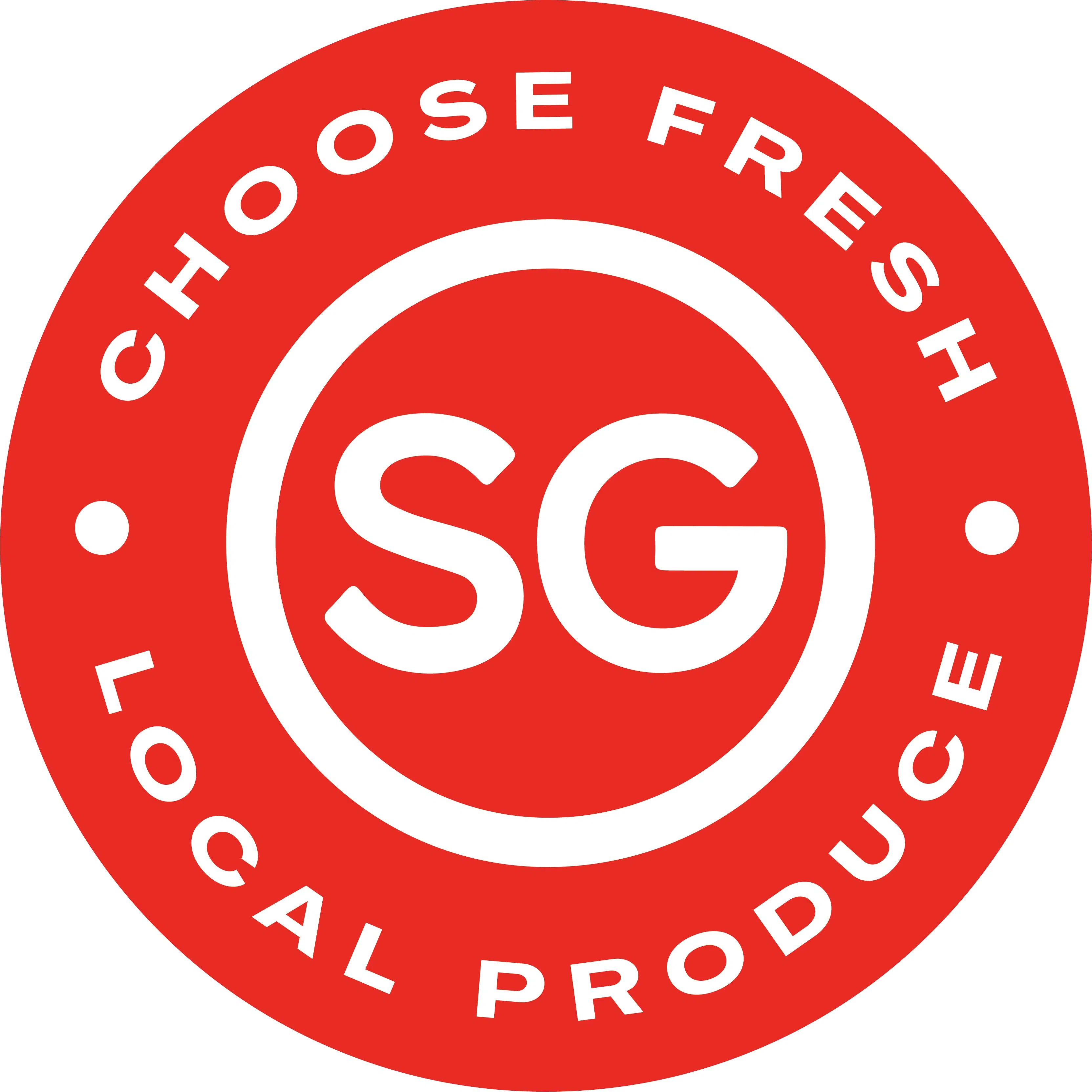 “SG新鲜农产品”（SG Fresh Produce，简称SGFP）标志。（食品局提供）