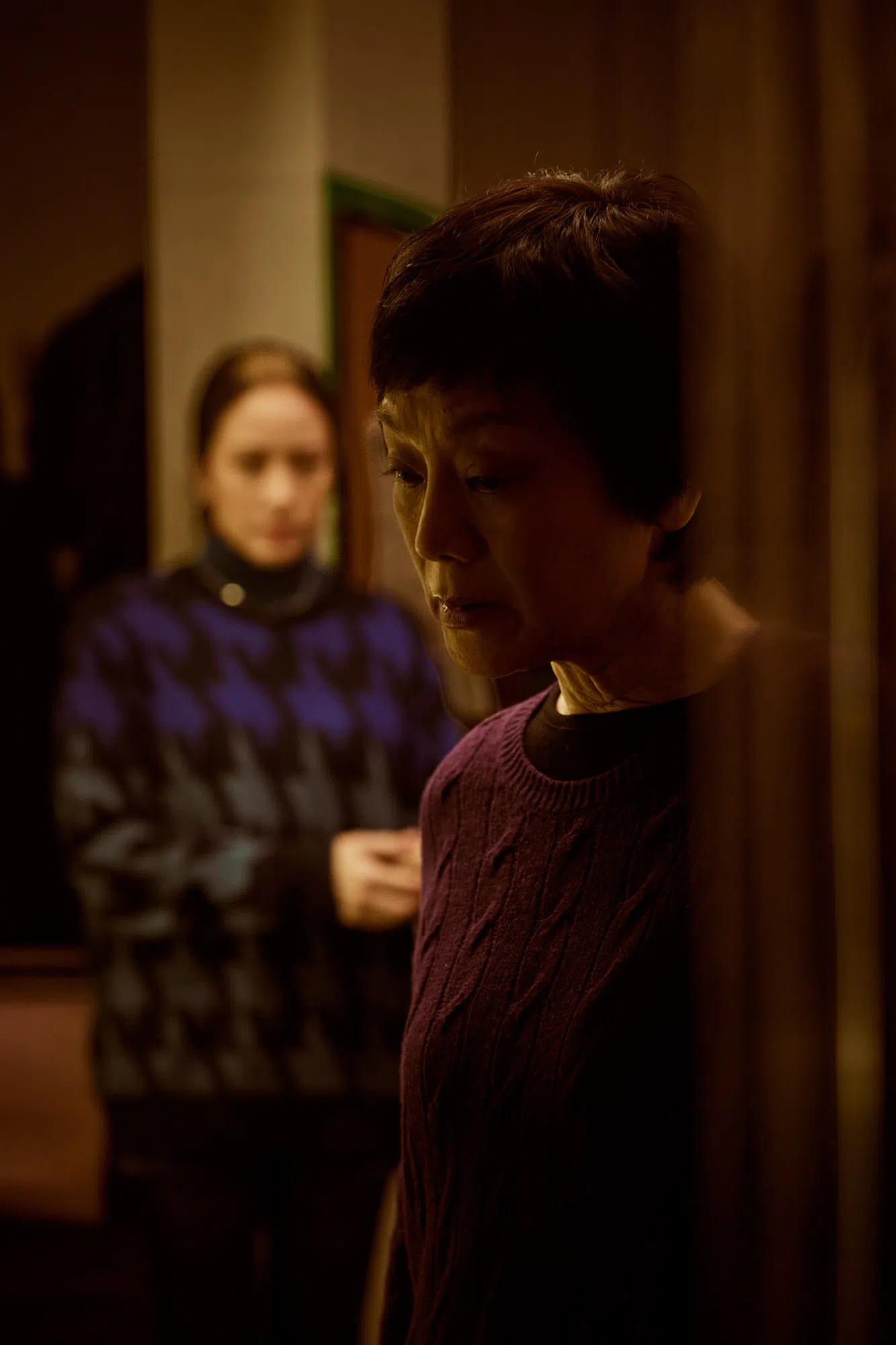 张艾嘉（右）跟导演说，感情戏绝不能拍超过三次，否则会变假。（新加坡华语电影节提供）