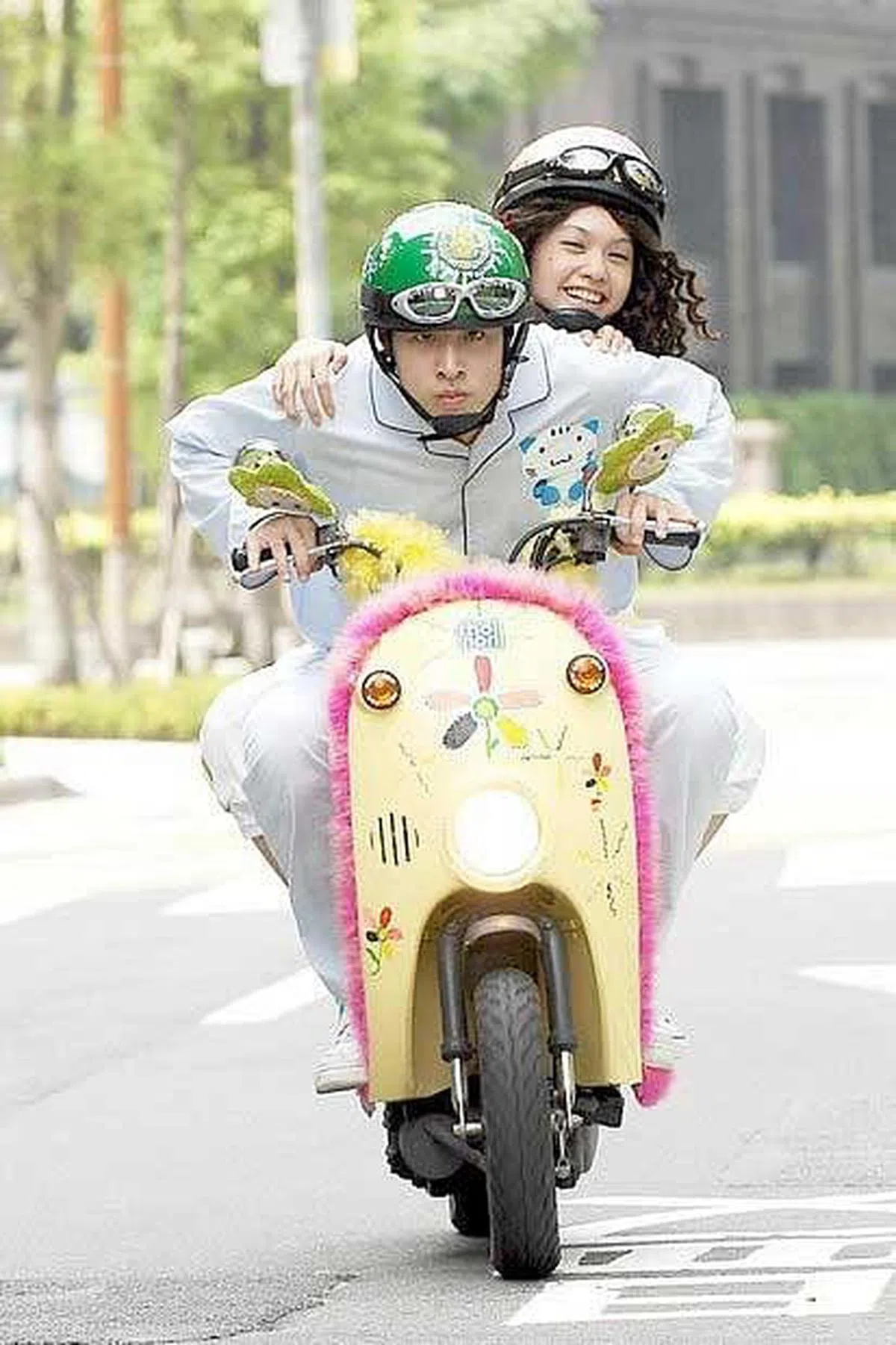 潘玮柏和杨丞琳因为合作《不良笑花》建立起革命情感。（互联网）