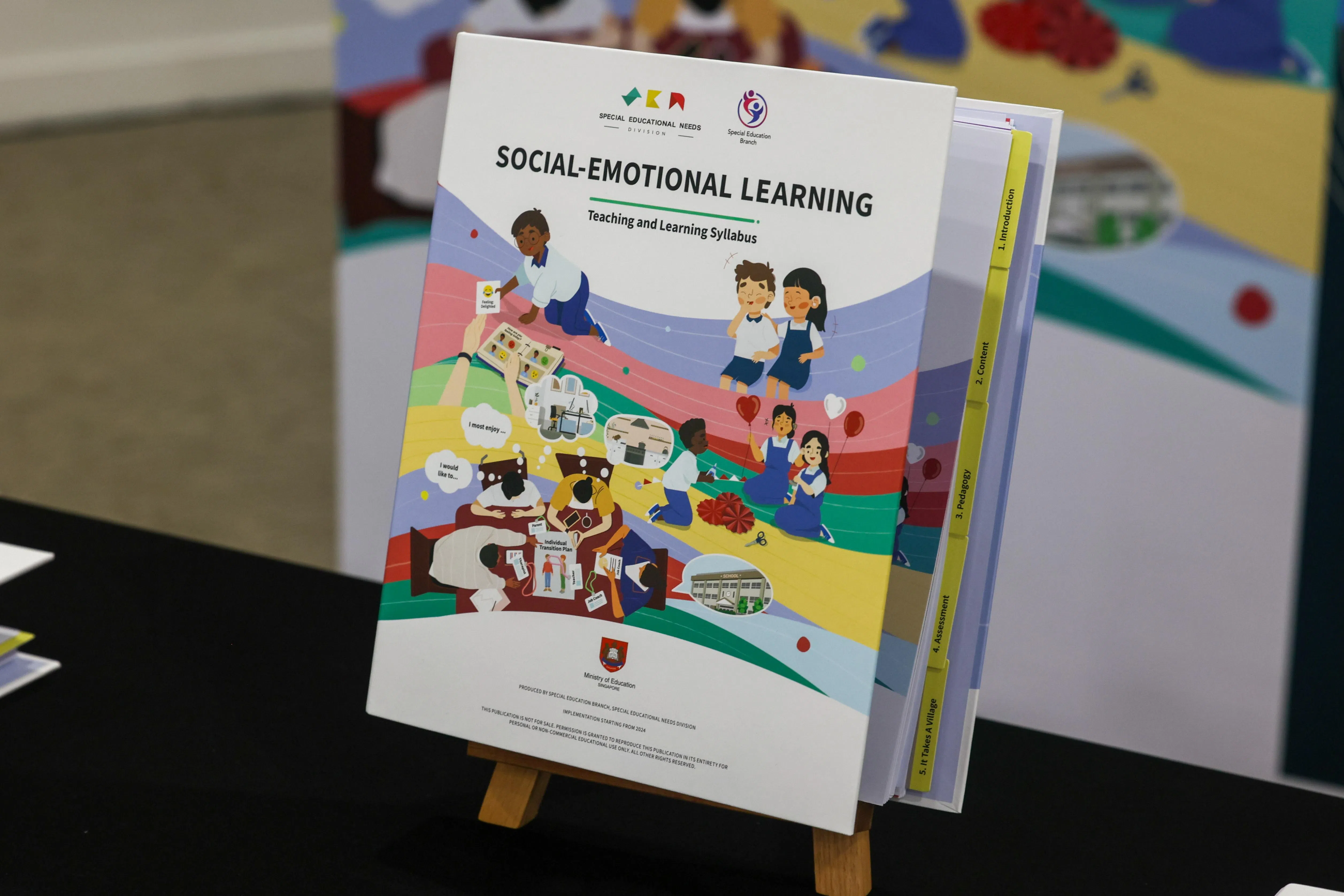 教育部在特殊教育学习节上推出社交情绪学习课程标准。（卓祾祎摄）