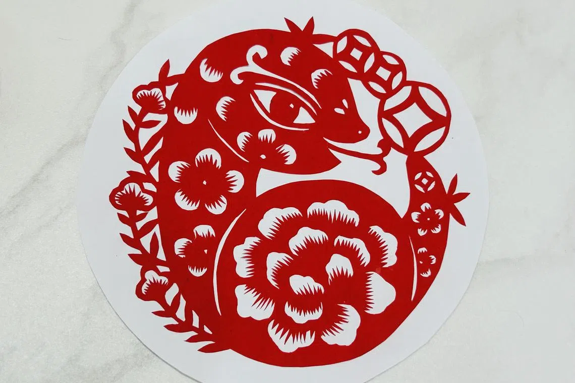 剪纸是非物质文化遗产。（受访者提供）