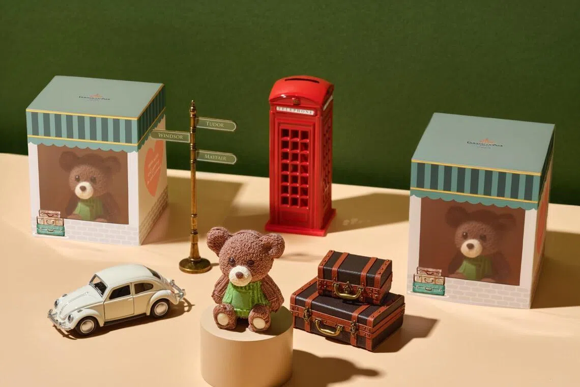 D24迷你巧克力熊，内馅包括榴梿慕斯。（酒店提供）