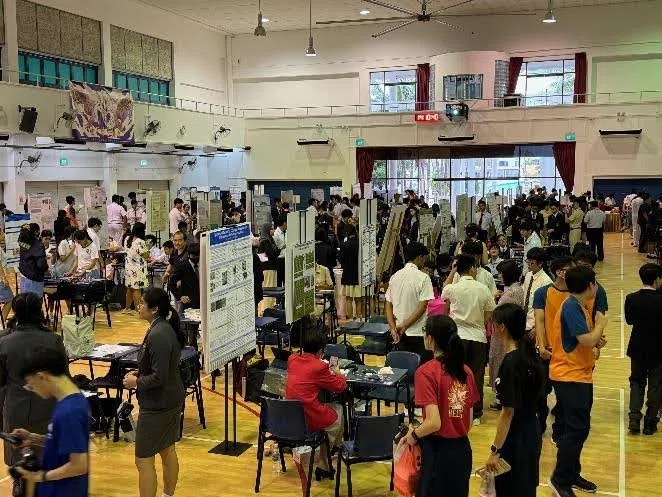 以“可持续性”为主题的科研展览，获得了来自60所中学及初级学院的热烈支持。（安德逊实龙岗初院提供）